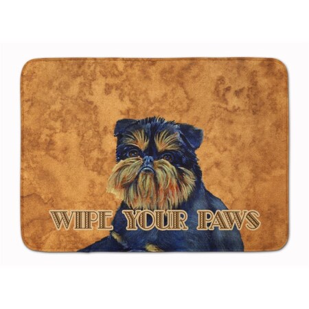 Carolines Treasures Brussels Griffon Wipe your Paws Machine Washable Memory Foam Mat LH9462RUG